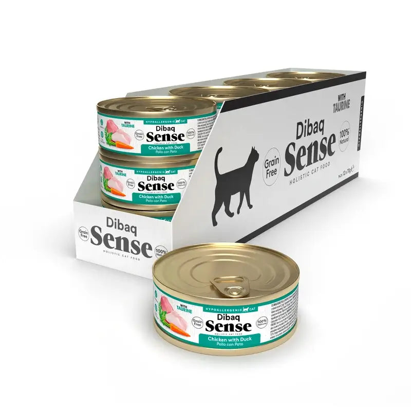 Dibaq Sense Wet Cat Food: Chicken and Duck, 12 x 70 g