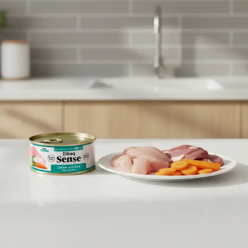 Dibaq Sense Wet Cat Food: Chicken and Duck, 12 x 70 g