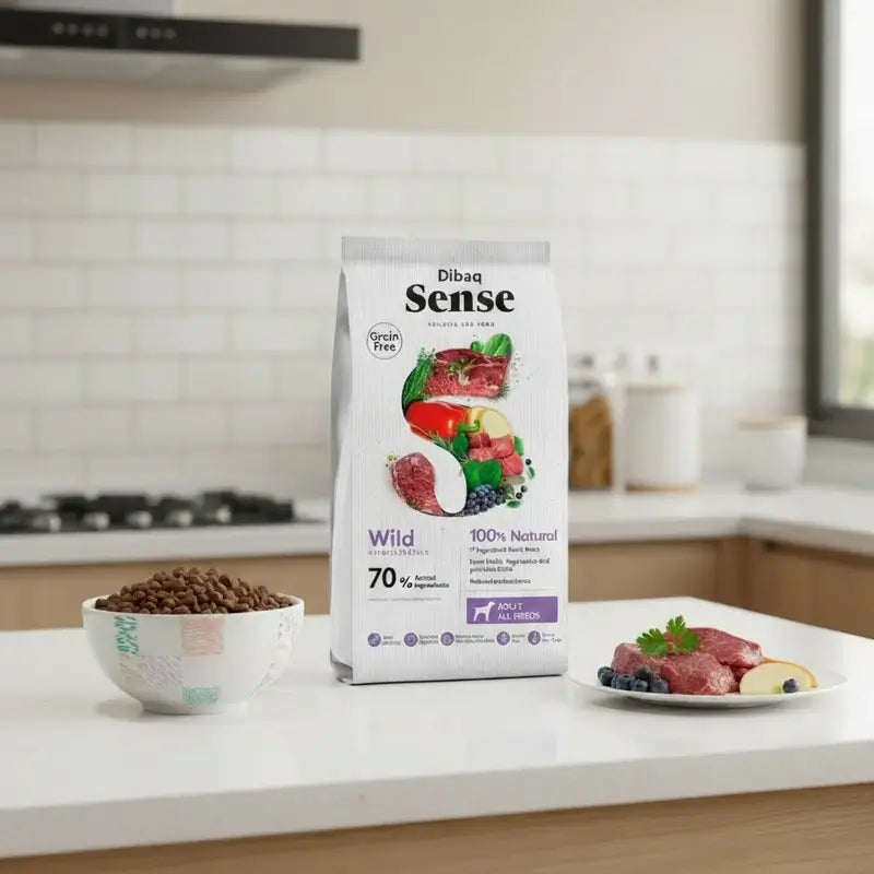 Dibaq Sense Grain-Free Dog Food with Wild Boar and Venison, 2 kg