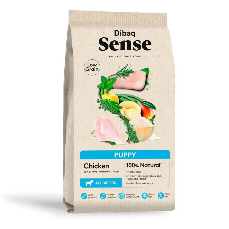 Dibaq Sense Low-Grain Chicken Puppy Dog Food, 2 kg