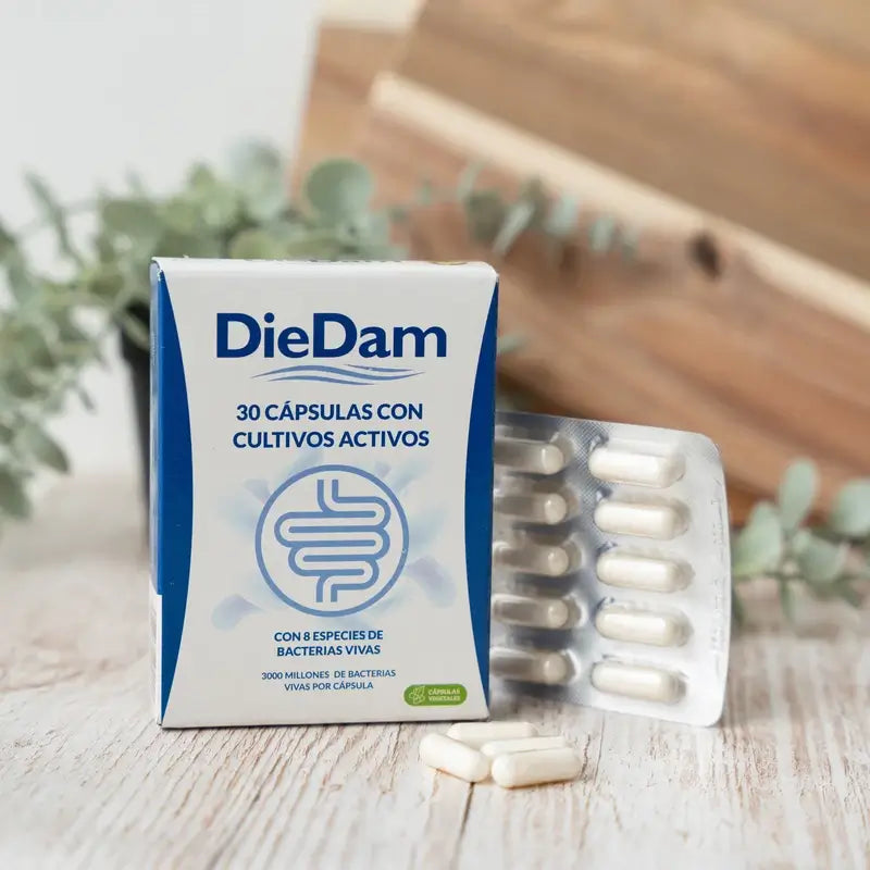 Diedam Probiotico in capsule enteriche - Lactobacilli, Bifidobatteri e Inulina
