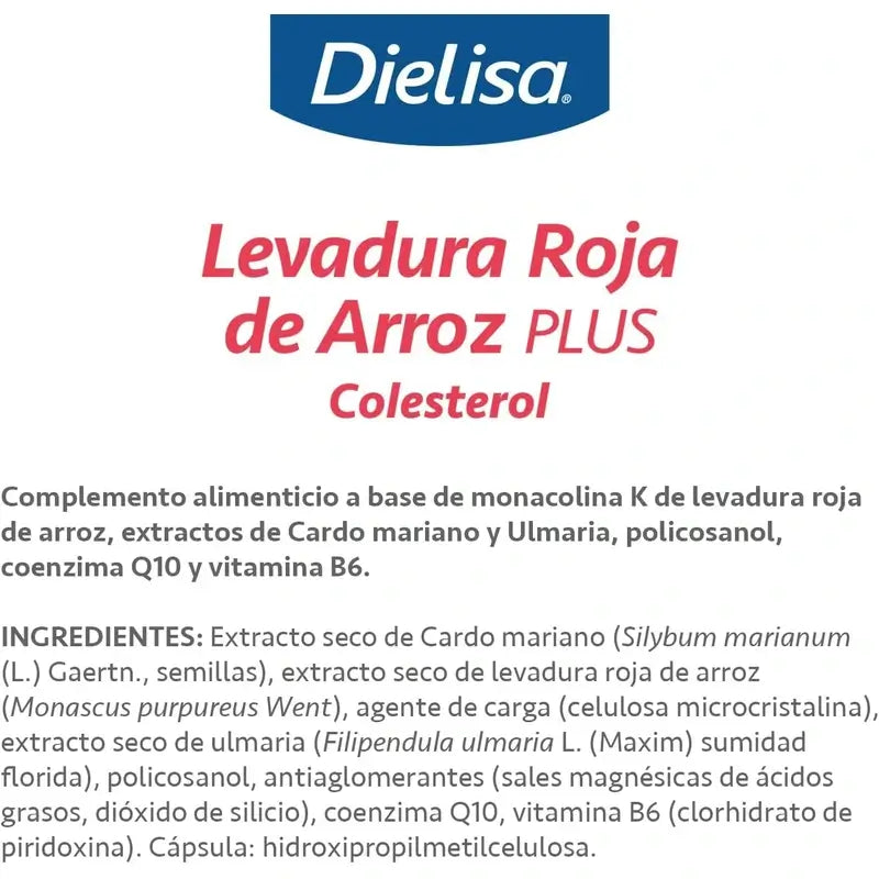 Dietisa Lievito di riso rosso Plus , 30 capsule