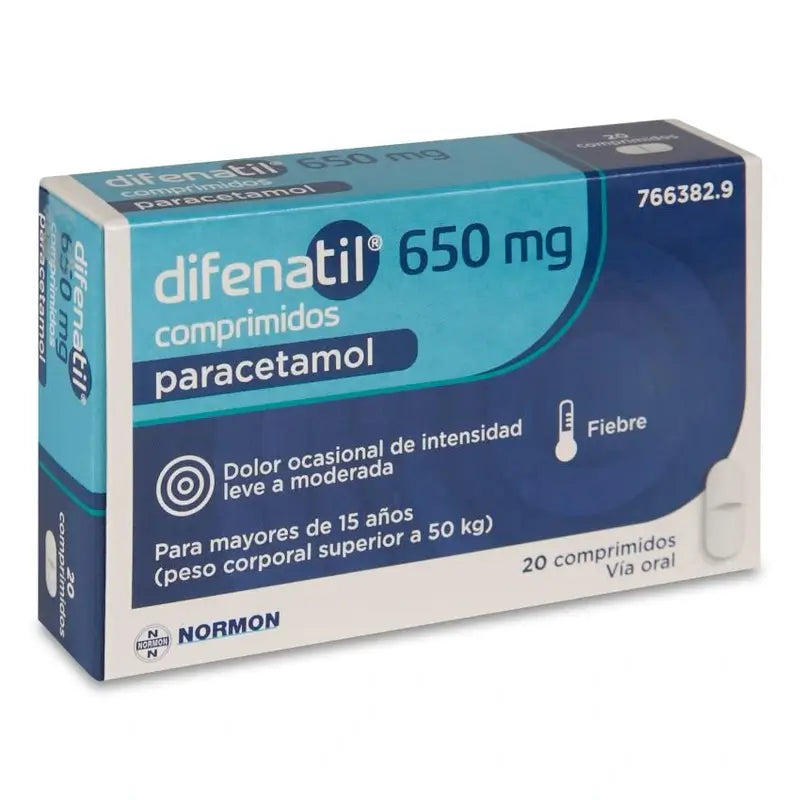 Difenatil 650 Mg, 20 compresse