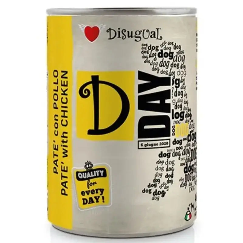 Disugual D-Day Pollo per cani 6X400Gr