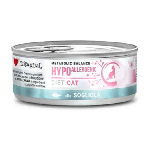 Disugual Diet Cat Ipoallergenico alla platessa, 12x85