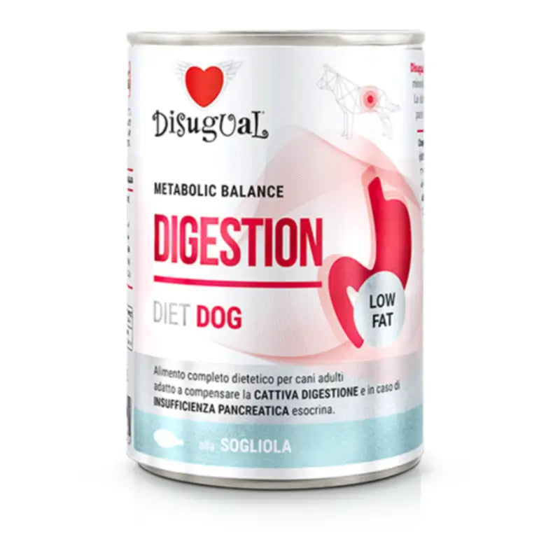 Disugual Diet Dog Digestion Low Fat Lingua, 6x400