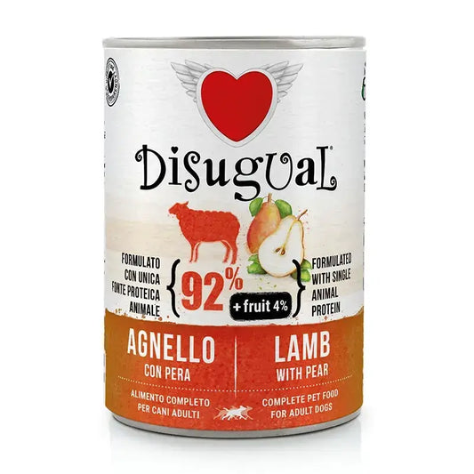 Disugual Frutta cane agnello pera 6X400Gr