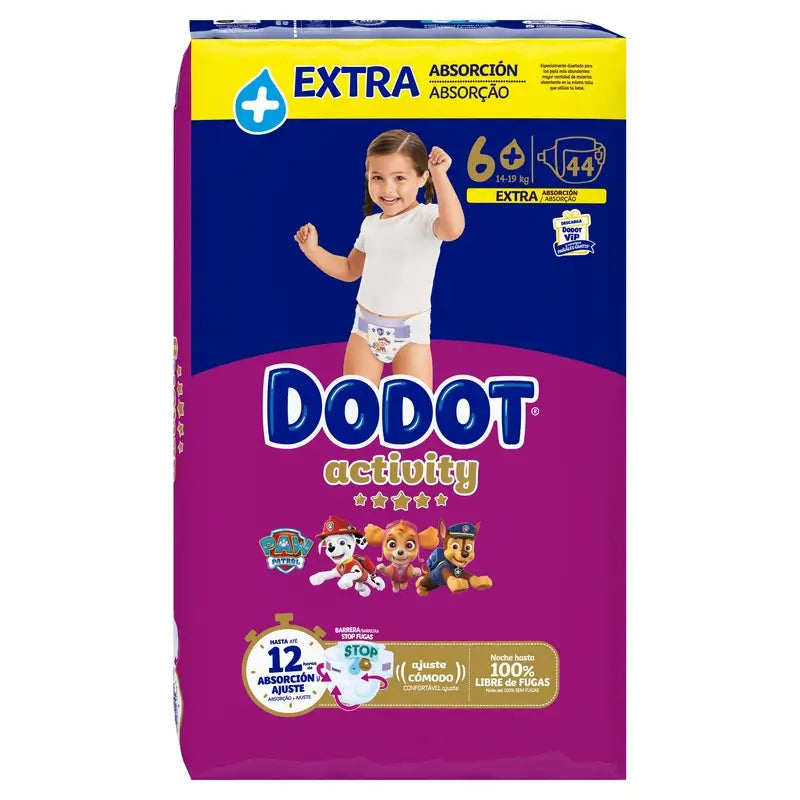 Dodot Activity Taglia 6+ (+14 kg), 44 pannolini