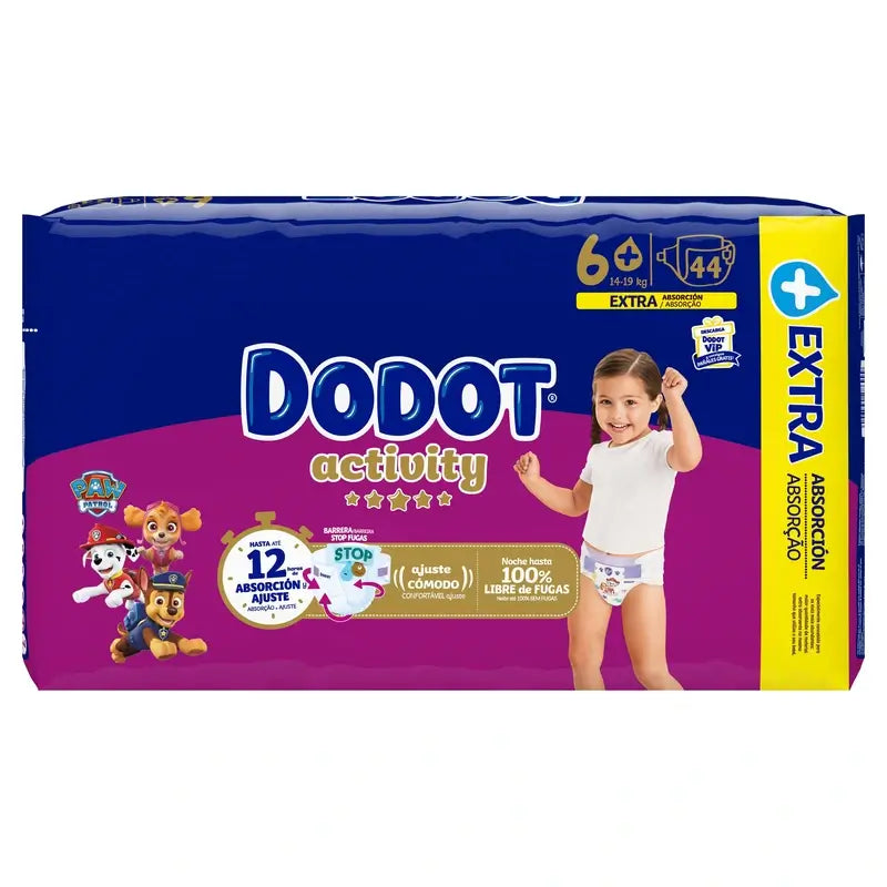 Dodot Activity Taglia 6+ (+14 kg), 44 pannolini