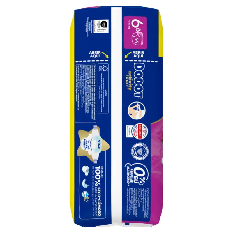 Dodot Activity Taglia 6+ (+14 kg), 44 pannolini