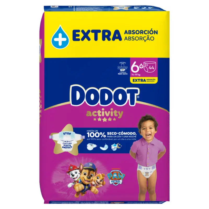 Dodot Activity Taglia 6+ (+14 kg), 44 pannolini