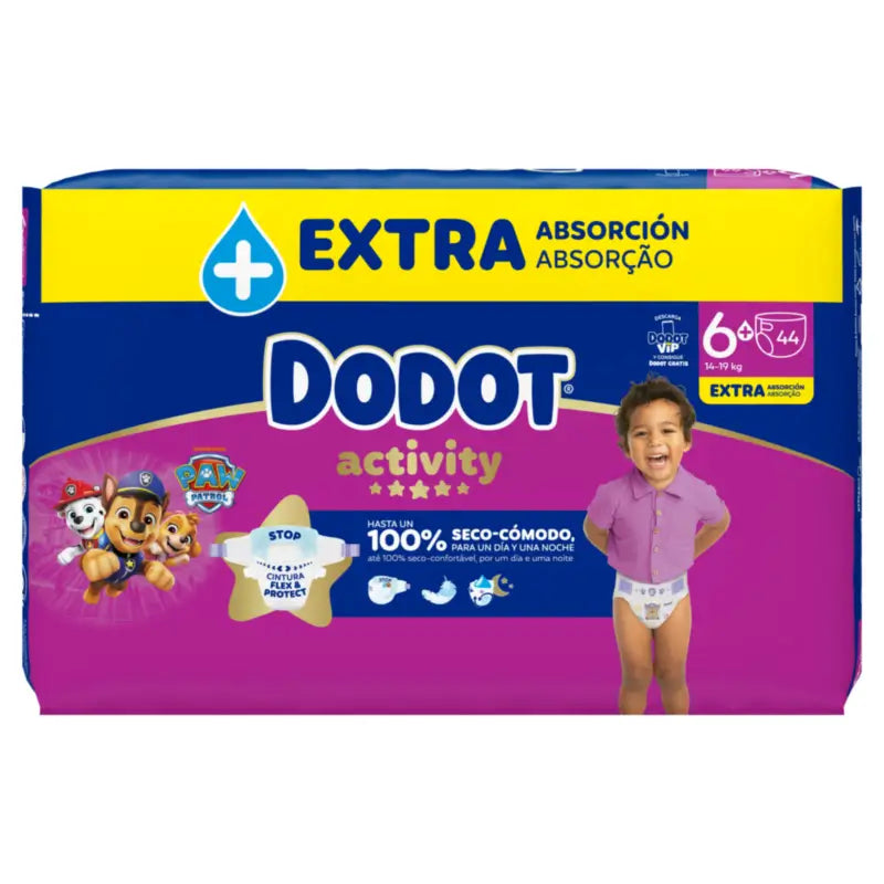 Dodot Activity Taglia 6+ (+14 kg), 44 pannolini