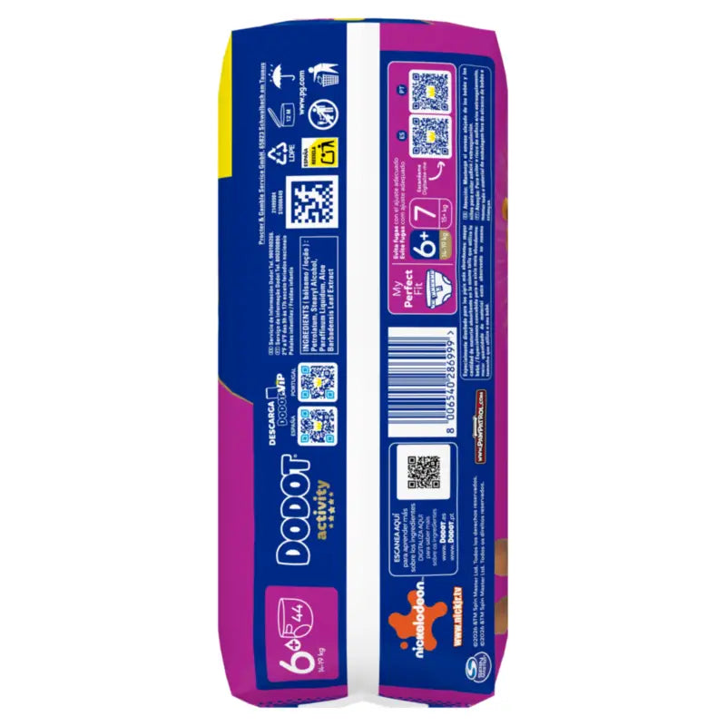 Dodot Activity Taglia 6+ (+14 kg), 44 pannolini
