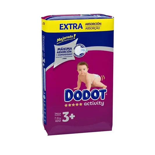 Dodot Activity Taglia 3 Extra Jumbo (7-11Kg), 60 pannolini