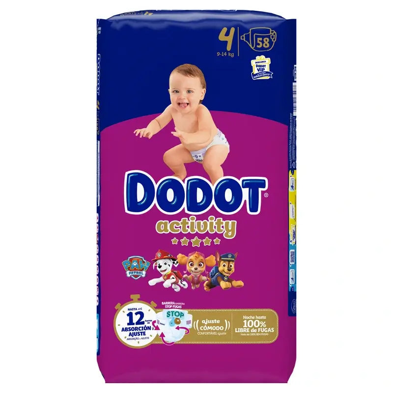 Pannolini Dodot Activity taglia 4, 58
