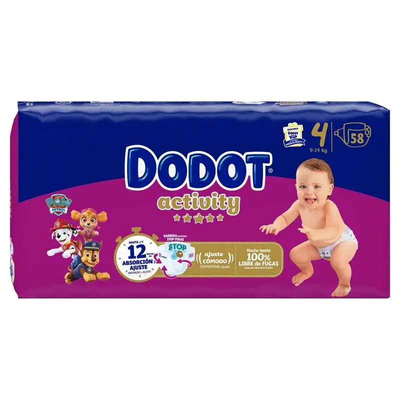 Pannolini Dodot Activity taglia 4, 58