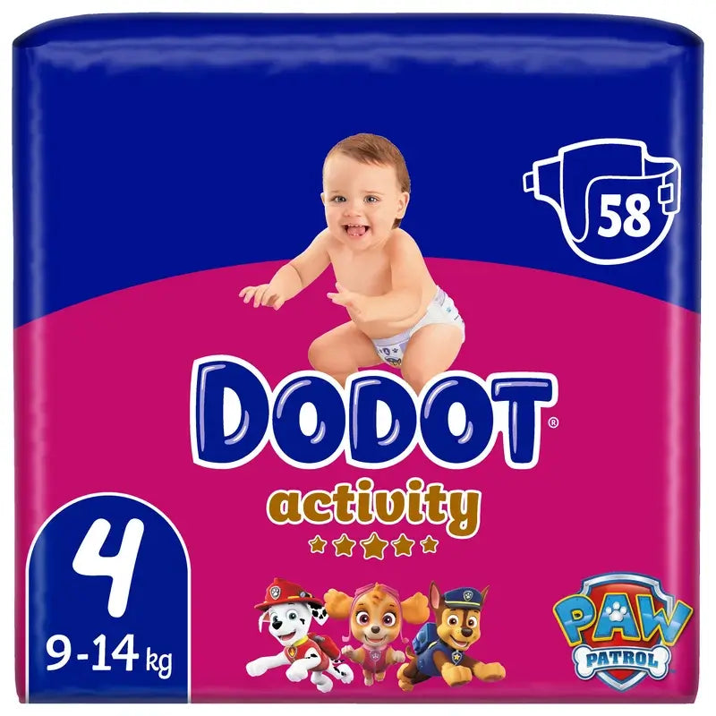 Pannolini Dodot Activity taglia 4, 58