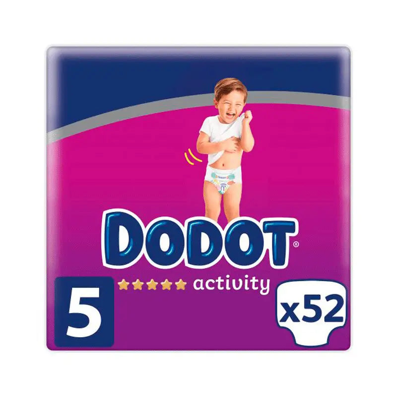 Dodot Activity Size 5 (12-16 Kg), 52 Nappies