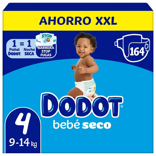 Dodot Baby Dry taglia 4, 164 pannolini