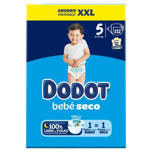 Dodot Baby Dry taglia 5, 152 pannolini