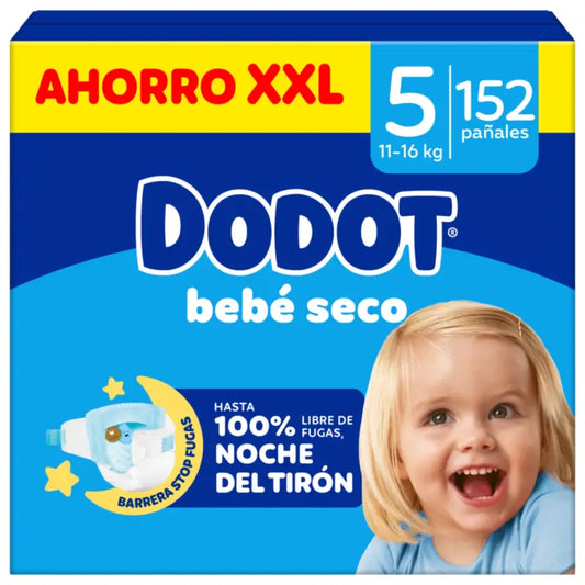 Dodot Baby Dry taglia 5, 152 pannolini