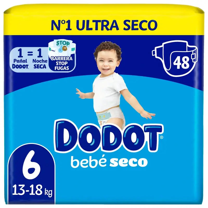 Dodot Baby Dry Taglia 6, 48 pannolini