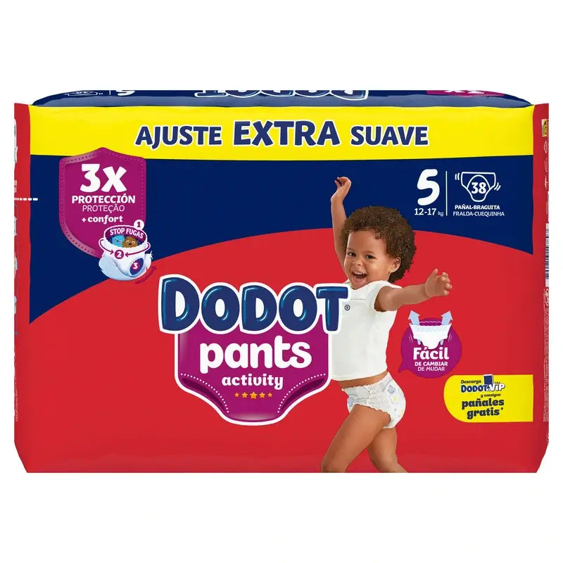 Dodot Pants Activity Taglia 5, 38 Pannolini