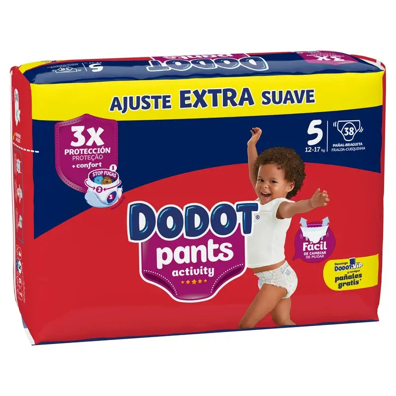 Dodot Pants Activity Taglia 5, 38 Pannolini