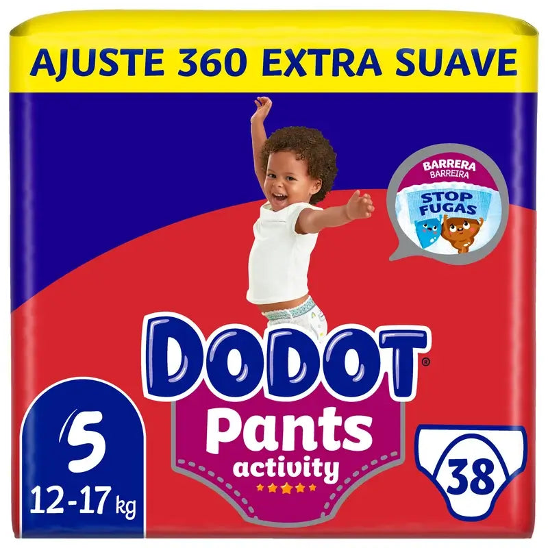 Dodot Pants Activity Taglia 5, 38 Pannolini