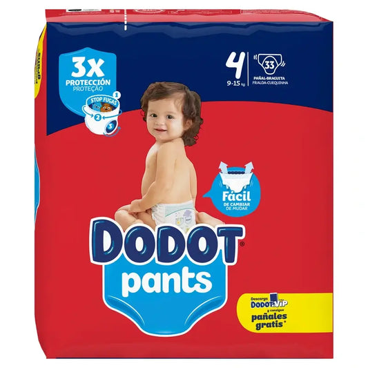 Dodot Pants Panty Taglia 4 (9-15 Kg), 33 Pannolini