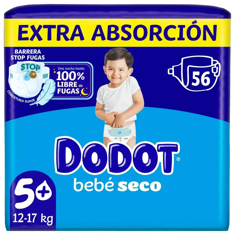 Dodot Baby Dry Misura 5 Extra Jumbo, 56 pannolini