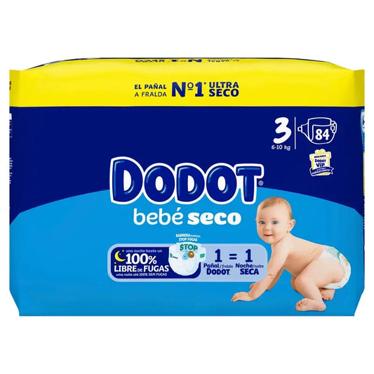 Dodot Baby Dry taglia 3 Jumbo, 84 pannolini