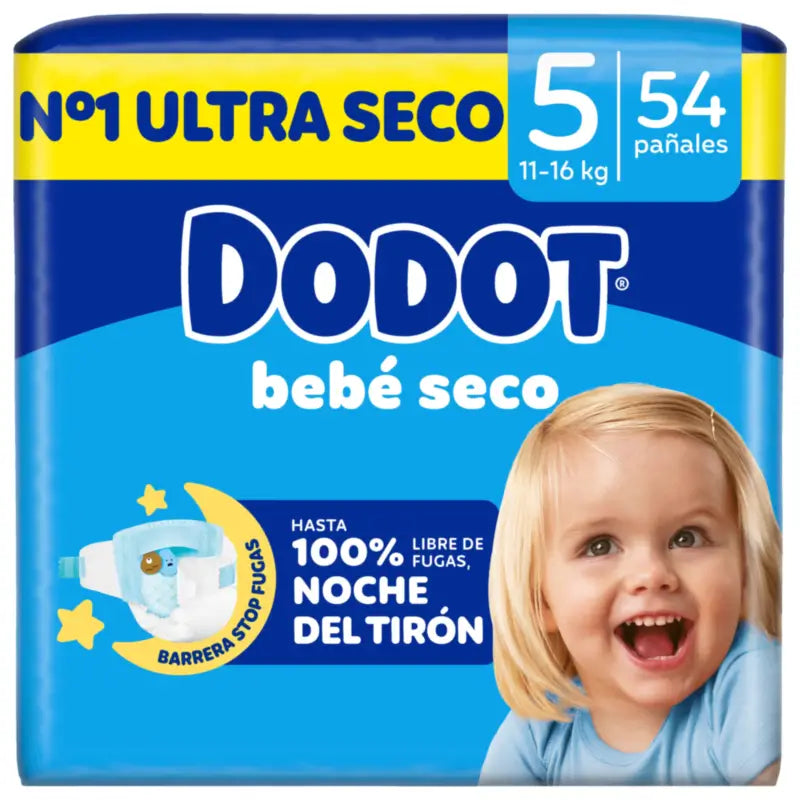 Dodot Baby Dry Taglia 5 (11-16 Kg) , 54 pannolini