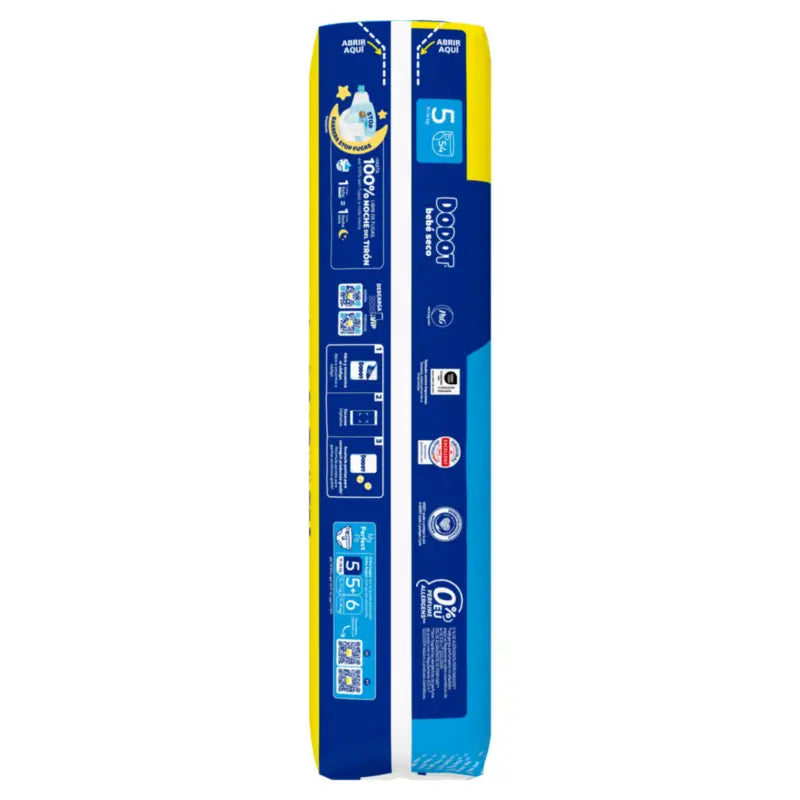 Dodot Baby Dry Taglia 5 (11-16 Kg) , 54 pannolini