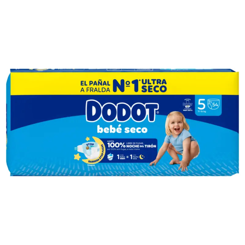 Dodot Baby Dry Taglia 5 (11-16 Kg) , 54 pannolini