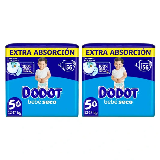Dodot Baby Dry Misura 5 Extra Jumbo, 2x56 pannolini