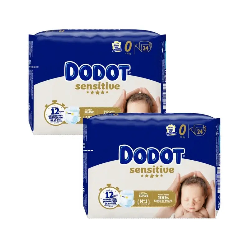 Dodot Sensitive Taglia 0 Neonato, 48 pannolini