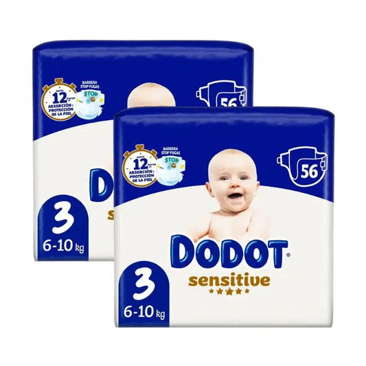 Dodot Sensitive Taglia 3 (6-10 Kg), 112 pannolini