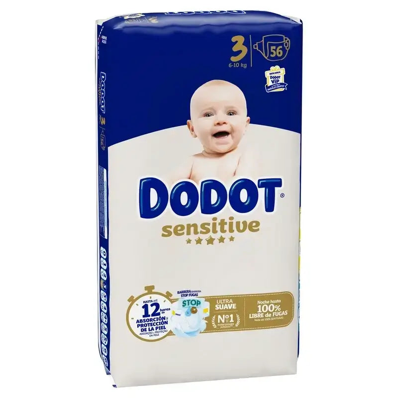 Dodot Sensitive Taglia 3 (6-10 Kg), 112 pannolini