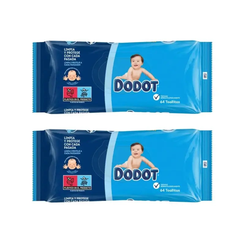 Salviette per bambini Dodot, 2x64 pezzi