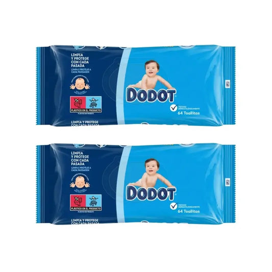 Salviette per bambini Dodot, 2x64 pezzi