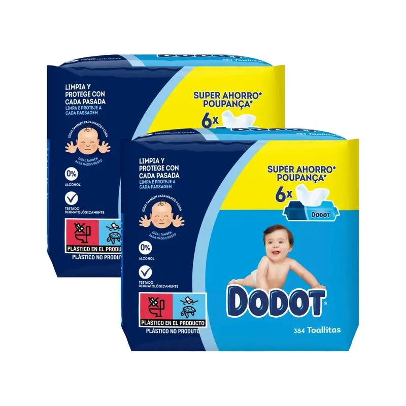 Salviette per bambini Dodot, 2x384 pezzi