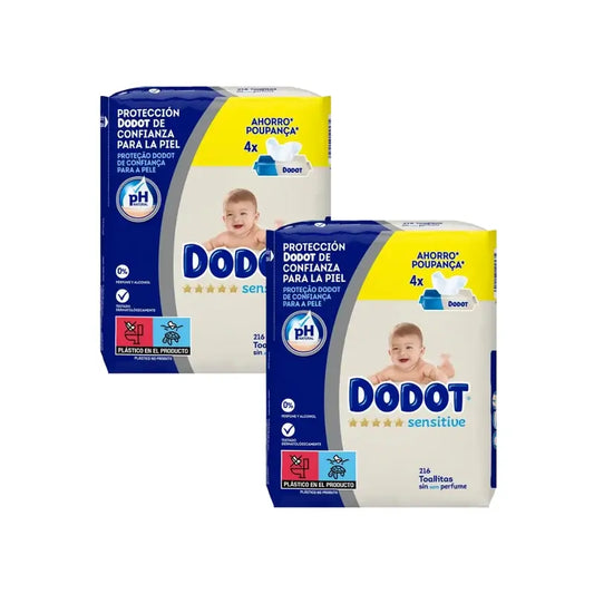 Salviette Dodot Sensitive, 2x216 pezzi