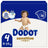 Dodot Sensitive taglia 4 per neonati, 9 Kg, 14 Kg, 210 pannolini