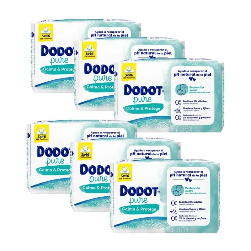 Salviette per bambini Dodot Pure Soothe & Protect, 18 X 46 pezzi
