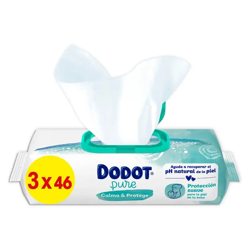 Salviette per bambini Dodot Pure Soothe & Protect, 6 X 46 pezzi