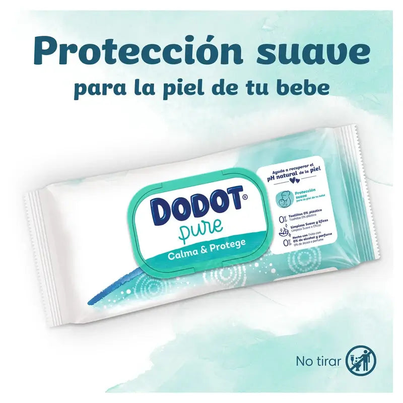 Salviette per bambini Dodot Pure Soothe & Protect, 6 X 46 pezzi