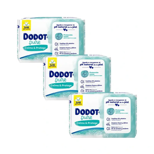 Salviette per bambini Dodot Pure Soothe & Protect, 9 X 46 pezzi