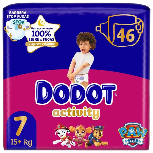 Dodot Activity Taglia 7, 15kg+, 46 pannolini