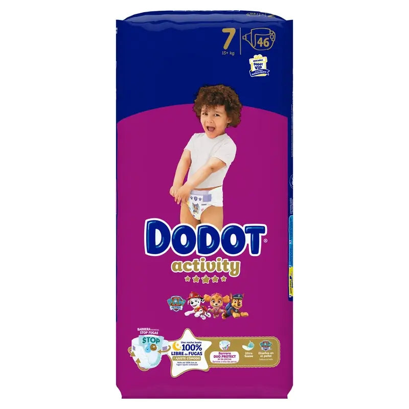 Dodot Activity Taglia 7, 15kg+, 46 pannolini